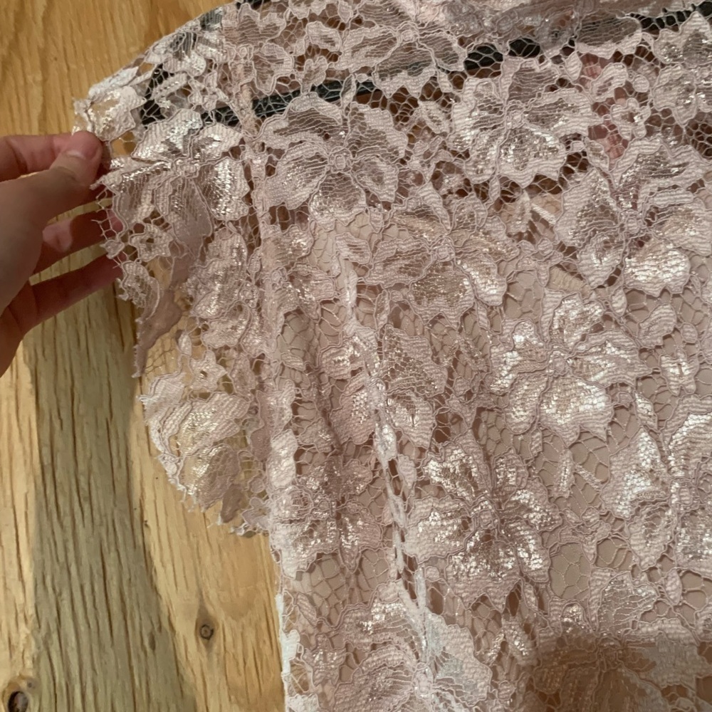 Enfocus Studio Blush Pink Lace Dress 10 - Picture 7 of 10